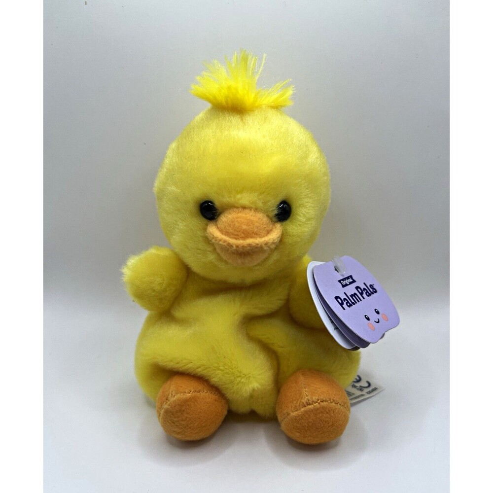 Palm Pals Mini Yellow Duck Plush Stuffed Animal With Tags Easter 225484